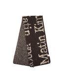 CRACKED LOGO MUFFLER IN BROWN