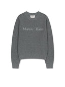 MATIN APPLIQUE LOGO KNIT PULLOVER IN GRAY