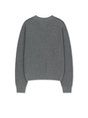 MATIN APPLIQUE LOGO KNIT PULLOVER IN GRAY