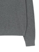MATIN APPLIQUE LOGO KNIT PULLOVER IN GRAY
