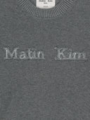 MATIN APPLIQUE LOGO KNIT PULLOVER IN GRAY