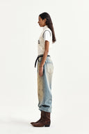 MATIN SPELL POINT KNIT ZIP UP VEST IN IVORY