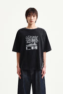 VINTAGE GRAFFITI ARTWORK TOP IN BLACK