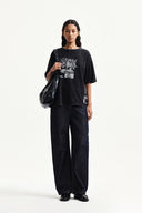 VINTAGE GRAFFITI ARTWORK TOP IN BLACK