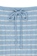 STRIPE KNIT TUBE TOP IN LIGHT BLUE