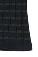 STRIPE KNIT TUBE TOP IN NAVY