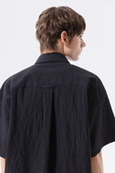 SMALL LOGO OVER FIT SHIRT FOR MEN IN CHARCOAL GREY