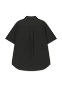 SMALL LOGO OVER FIT SHIRT FOR MEN IN CHARCOAL GREY