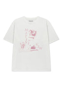 PORTRAIT GRAFFITI LOGO TOP IN WHITE