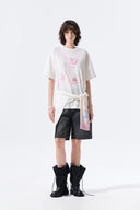 PORTRAIT GRAFFITI LOGO TOP IN WHITE