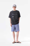PIGMENT GRAFFITI LOGO TOP IN CHARCOAL GREY