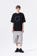 MATIN KIM CIRCLE LOGO TOP FOR MEN IN BLACK