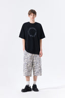 MATIN KIM CIRCLE LOGO TOP FOR MEN IN BLACK