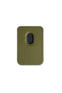 MATIN ALL-OVER LOGO MAGNETIC CARD WALLET IN KHAKI