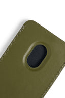 MATIN ALL-OVER LOGO MAGNETIC CARD WALLET IN KHAKI