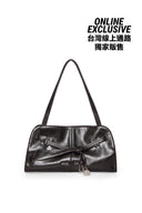 DROP TAIL MELLOW SHOULDER BAG IN DARK BROWN