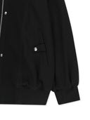 ASYMMETRIC KNIT PANEL JUMPER IN BLACK
