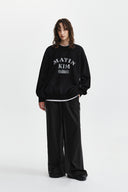 VINTAGE SPRAY LOGO SWEATSHIRT IN BLACK