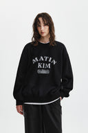 VINTAGE SPRAY LOGO SWEATSHIRT IN BLACK