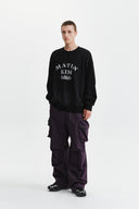 VINTAGE SPRAY LOGO SWEATSHIRT IN BLACK