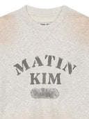 VINTAGE SPRAY LOGO SWEATSHIRT IN LIGHT BEIGE