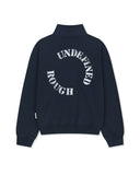 MATIN LOGO QUARTER ZIP UP IN NAVY