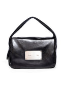 PADDED FLAP MINI BAG IN BLACK