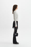 BIAS QUILTED CHAIN MINI BAG IN BLACK