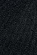 TASSEL TIE KNIT BEANIE IN BLACK