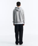DENVER 2-WAY HOOD ZIP-UP IN GREY