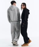 DENVER 2-WAY HOOD ZIP-UP IN GREY