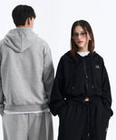 DENVER 2-WAY HOOD ZIP-UP IN BLACK