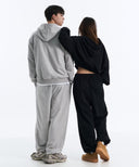DENVER 2-WAY HOOD ZIP-UP IN GREY