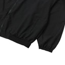 BACK ROUND WINDBREAKER IN BLACK