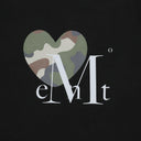 CANYON HEART CAMO HALF T IN BLACK / KHAKI