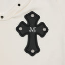 DEBON V-NECK LONG SLEEVE T IN IVORY