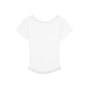 SUNNIOR LACE V-NECK HALF T IN IVORY