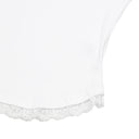 SUNNIOR LACE V-NECK HALF T IN IVORY