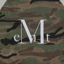 RUFFIN CAMO RAGLAN SLIM FIT HALF T IN BEIGE