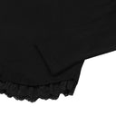 SUNNIOR LACE V-NECK LONG SLEEVE T IN BLACK