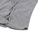LUKE EYELET LACE-UP CORSET HALF T IN GREY