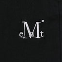 PISTOL BACK LEATHER DOUBLE CROSS SKIRT IN BLACK