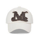 VINTAGE WASHING APPLIQUE BALL CAP IN VINTAGE CREAM