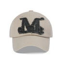 VINTAGE WASHING APPLIQUE BALL CAP IN VINTAGE BEIGE