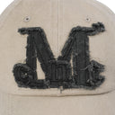 VINTAGE WASHING APPLIQUE BALL CAP IN VINTAGE BEIGE