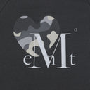 CANYON HEART CAMO HALF T IN CHARCOAL GREY