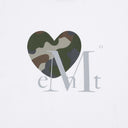 CANYON HEART CAMO HALF T IN WHITE /KHAKI