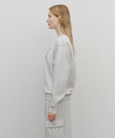 CLASSIC LOGO SWEATSHIRT IN LIGHT HEATHER GREY image 9