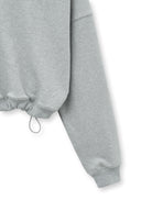 SHOULDER HOLE SWEATSHIRT IN GRAY image 14