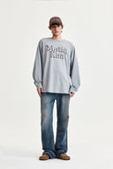 WASHED FLARE DENIM PANTS FOR MEN IN LIGHT BLUE image 19